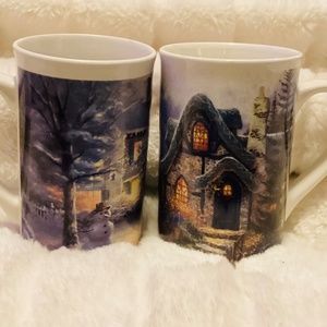 2 Thomas Kinkade Coffee Mugs